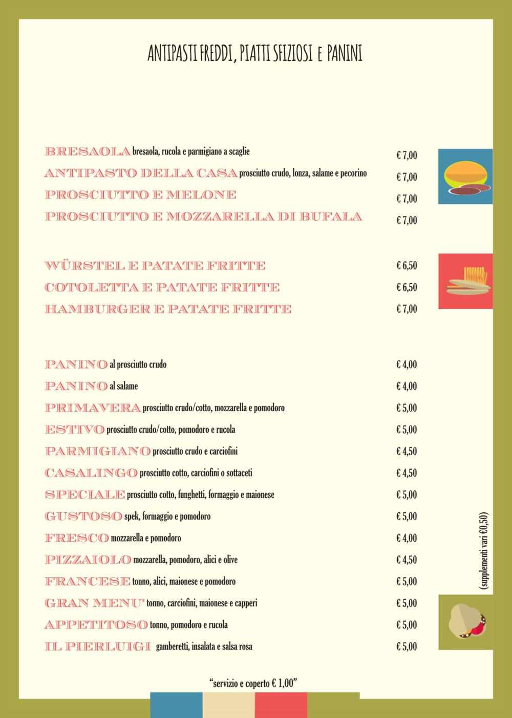 Baretto Rosso Senigallia - Menu