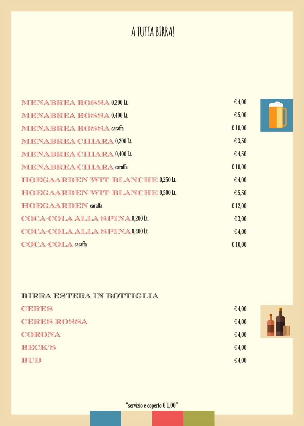 Baretto Rosso Senigallia - Menu