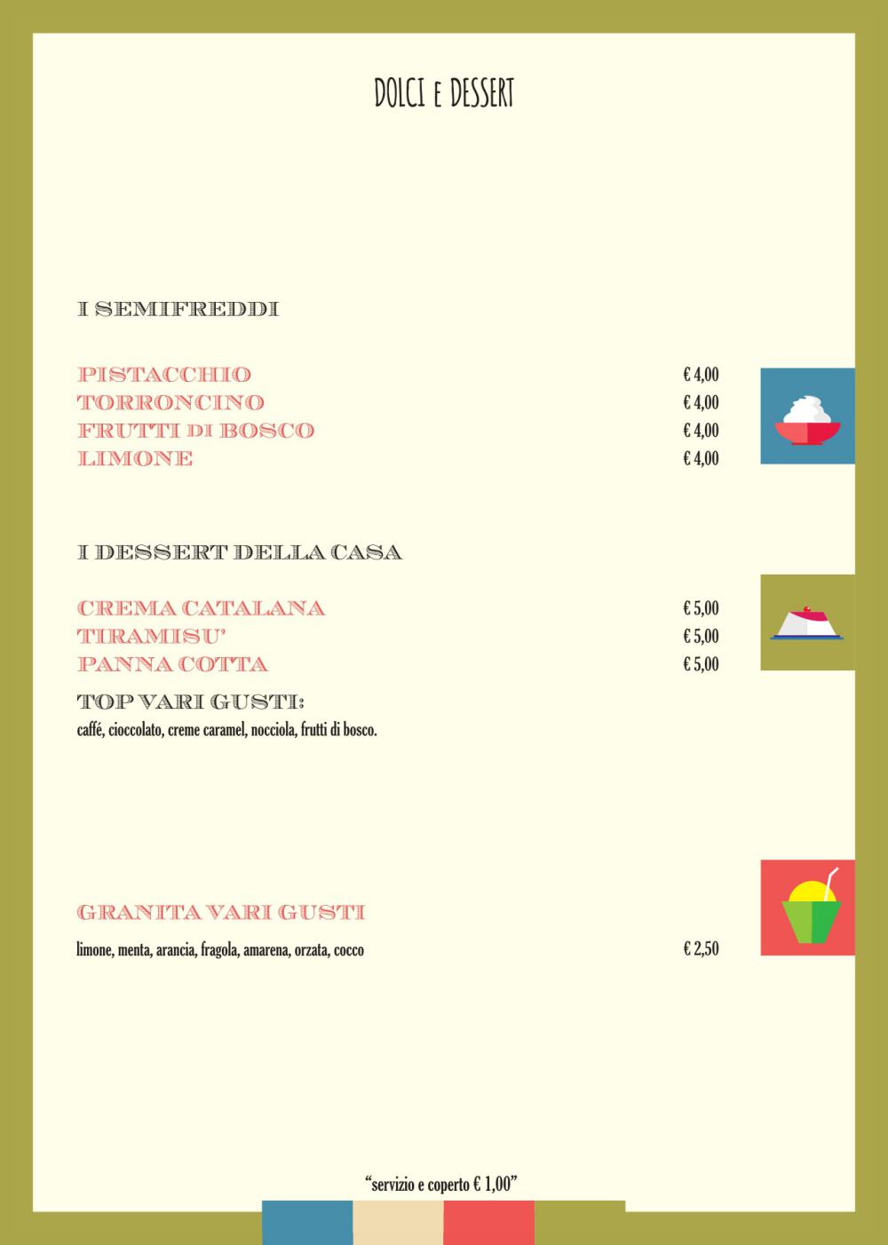 Baretto Rosso Senigallia - Menu